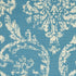 2' X 4' Blue Damask Power Loom Area Rug